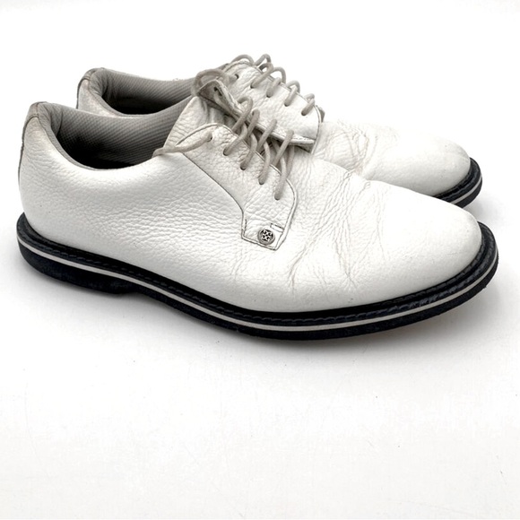 G/FORE Men's Collection Gallivanter Pebble Golf Shoes, Snow Monument, Size 7 - Picture 4 of 13